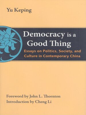 cover image of Democracy Is a Good Thing